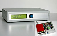 ABS enclosure with LCD and integrated power supply (mains)