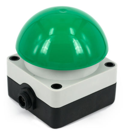 USB Paddenstoelknop met groene knop
