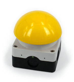 Yellow Dome Button